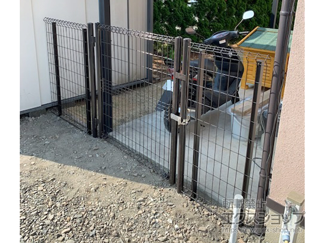 静岡県静岡市のの門扉 イーネット門扉1型 片開き　門柱使用 施工例