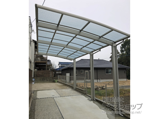 福岡県筑紫野市ののカーポート レイナポートグラン 延長　積雪〜20cm対応 施工例