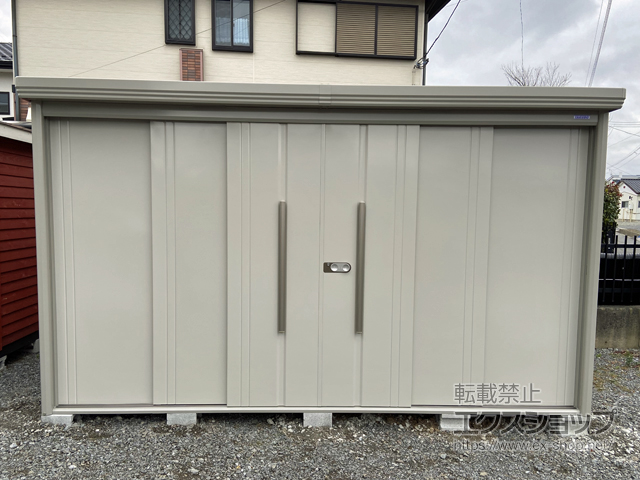 福島県郡山市のの物置・屋外倉庫 Mr.ストックマンダンディ 一般型 3600×1922×2110 ND-3619-W 施工例