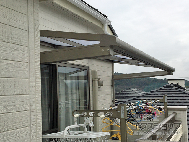 愛知県豊田市ののバルコニー・ベランダ屋根 スピーネ F型 ルーフタイプ 単体 積雪〜20cm対応 施工例