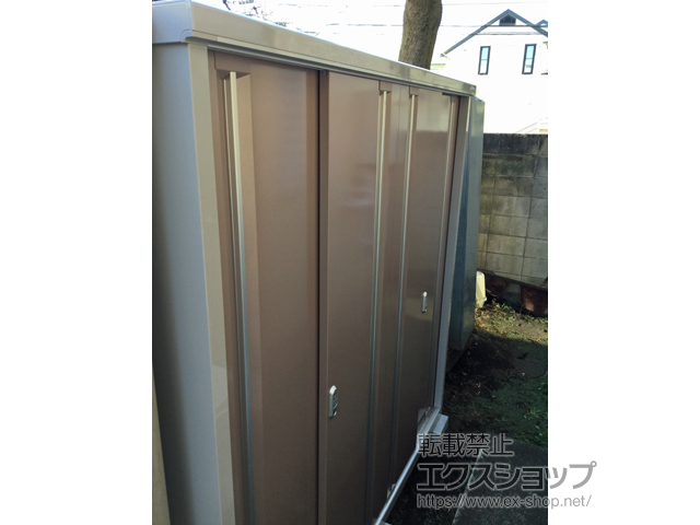 東京都杉並区のの物置・屋外倉庫 シンプリー 一般型 1940×615×1903 MJX-196E-P-AR 施工例
