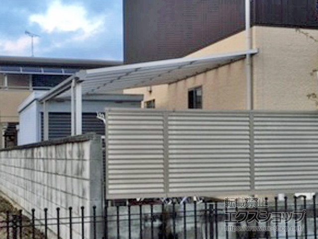 兵庫県たつの市ののテラス屋根 ソラリア F型 テラスタイプ 単体 積雪〜20cm対応 施工例