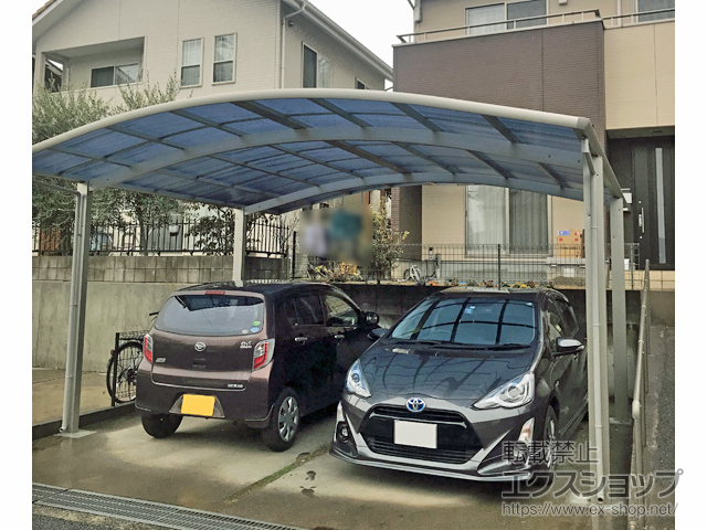 広島県福山市ののカーポート レイナツインポートグラン　積雪〜20cm対応 施工例
