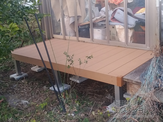 千葉県君津市ののウッドデッキ マージウッドデッキ 施工例