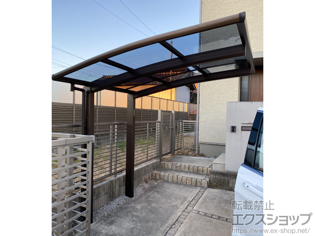 群馬県前橋市ののサイクルポート・駐輪場 プレシオスポート ミニ 積雪〜20cm対応 施工例