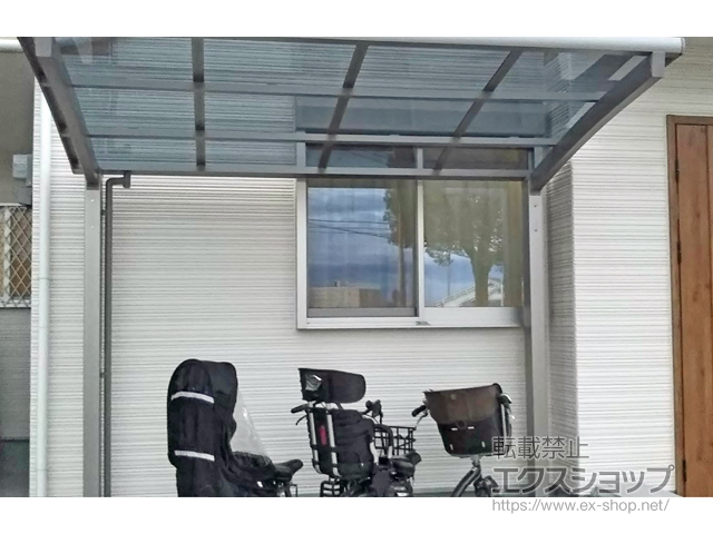 兵庫県尼崎市ののサイクルポート・駐輪場 ネスカRミニ (ラウンドスタイル) 積雪〜20cm対応 施工例