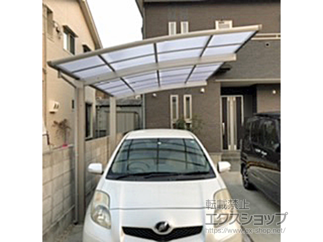 徳島県吉野川市ののカーポート プレシオスポート 積雪〜20cm対応 施工例