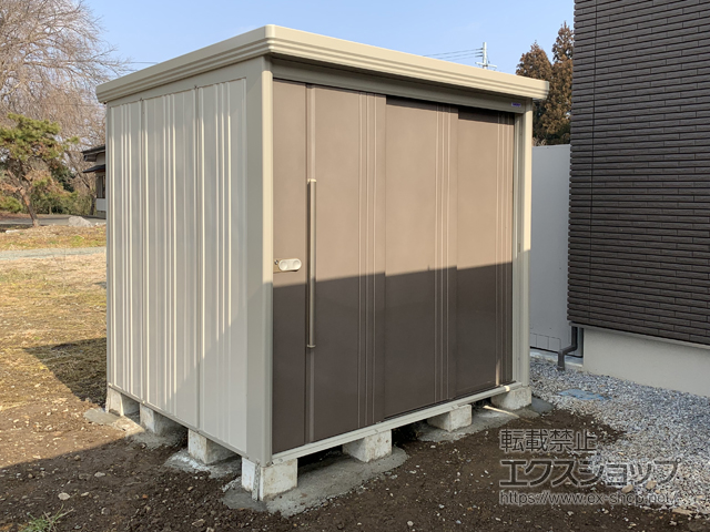 岩手県奥州市のの物置・屋外倉庫 Mr.ストックマンダンディ 一般型 2200×1922×2110 ND-2219-B 施工例