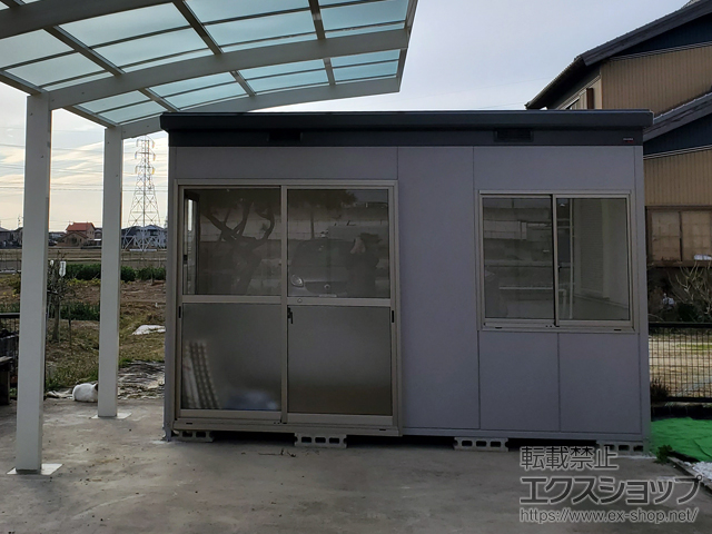愛知県安城市のの物置・屋外倉庫 ナイソー 一般型 3620×1880×2440（SMK-68H） SMK-68H 施工例