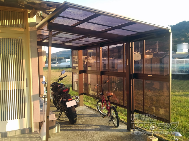 和歌山県御坊市ののサイクルポート・駐輪場 エフルージュグランミニ 積雪〜20cm対応 施工例