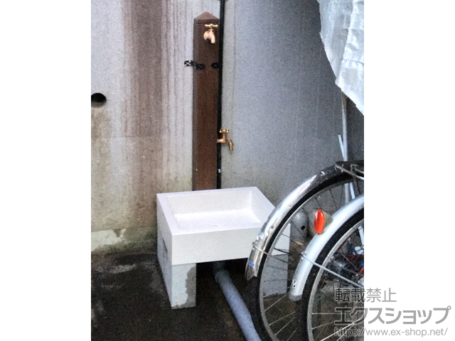 東京都八王子市のの立水栓・ガーデンシンク 立水栓ユニット モ・エットL シンプルパンセット 施工例