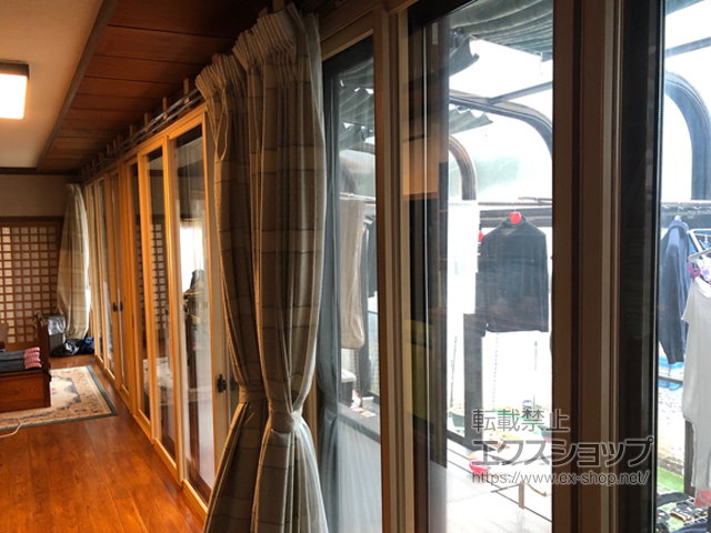 栃木県那須烏山市のの二重窓（内窓） プラマードU 引違い窓 4枚建 施工例