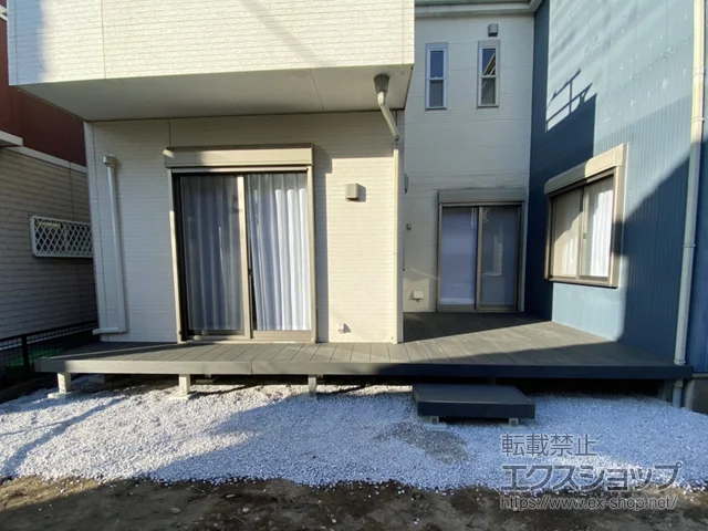 群馬県藤岡市のYKKAPのウッドデッキ リウッドデッキ 200 施工例