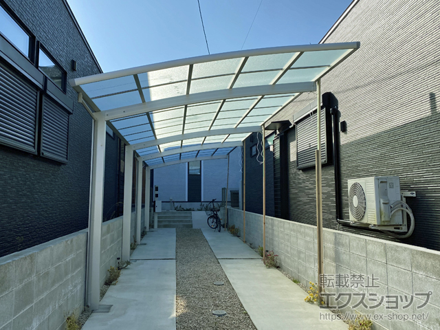 福岡県太宰府市ののカーポート レイナポートグラン 縦連棟　積雪〜20cm対応 施工例