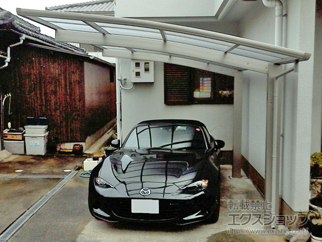 大阪府岸和田市ののカーポート プレシオスポート 積雪〜20cm対応 施工例