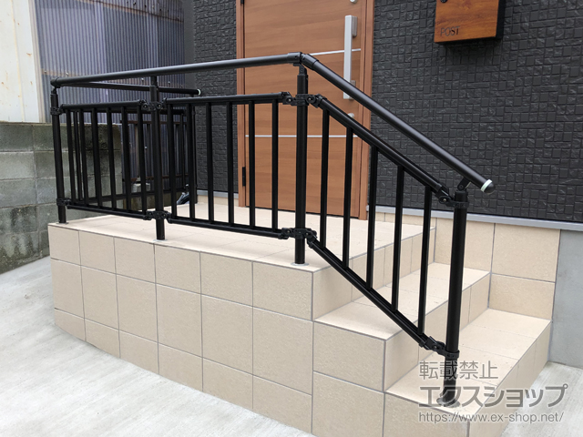 福岡県福岡市のの手すり パルトナーUDフェンス3型(手すり) たて格子タイプ 施工例