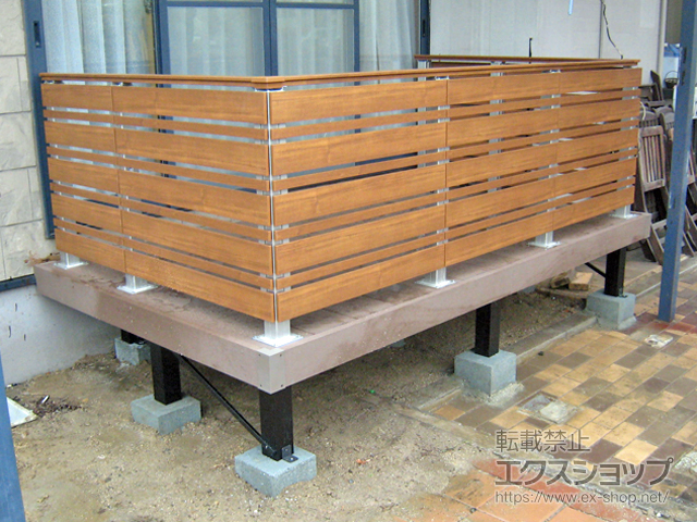 広島県福山市ののウッドデッキ リウッドデッキ 200 施工例