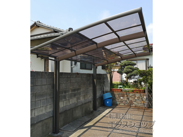 千葉県木更津市ののカーポート ネスカR (ラウンドスタイル) 積雪〜20cm対応 施工例