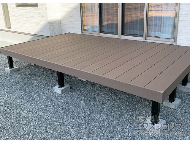 宮城県柴田郡柴田町ののウッドデッキ マージウッドデッキ 施工例