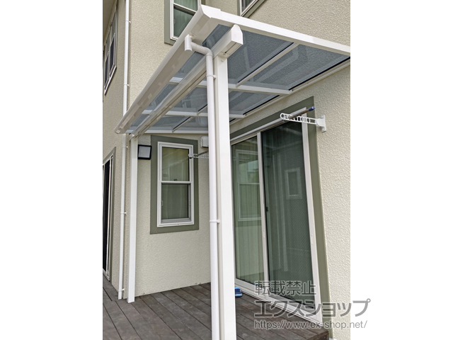 神奈川県大和市ののテラス屋根 ソラリア F型 テラスタイプ 単体 積雪〜20cm対応 施工例