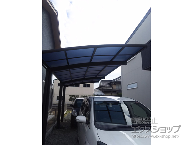 佐賀県杵島郡江北町ののカーポート レイナポートグラン 延長　積雪〜20cm対応 施工例