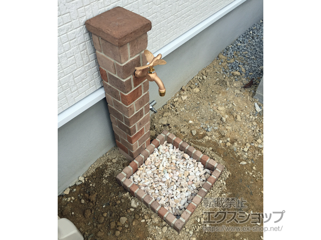 兵庫県加東市のの立水栓・ガーデンシンク ネオキャスティ 施工例
