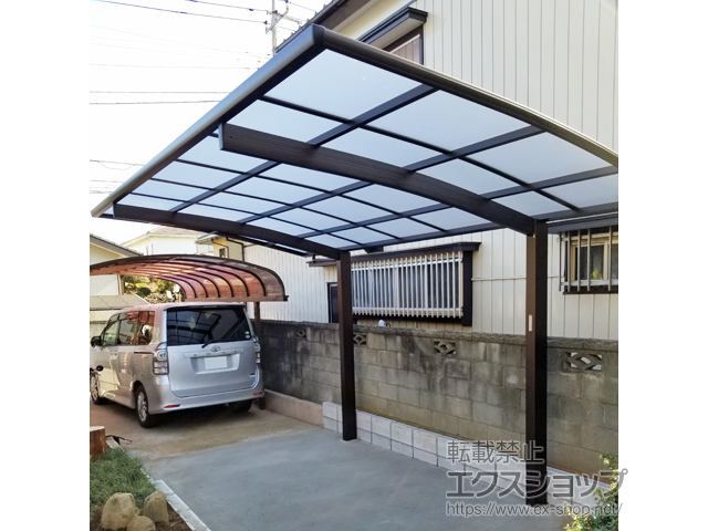 茨城県牛久市ののカーポート プレシオスポート 積雪〜20cm対応 施工例