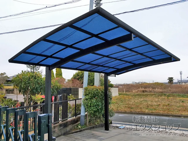 奈良県別府市のYKKAPのカーポート プレシオスポート 積雪〜20cm対応 施工例