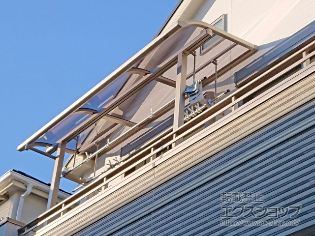 東京都小金井市ののバルコニー・ベランダ屋根 スピーネ R型 屋根タイプ 単体 積雪〜20cm対応 施工例