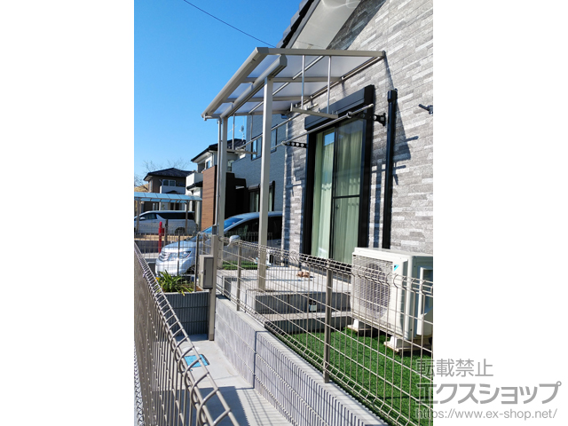 茨城県常総市ののテラス屋根 ソラリア F型 テラスタイプ 単体 積雪〜20cm対応 施工例