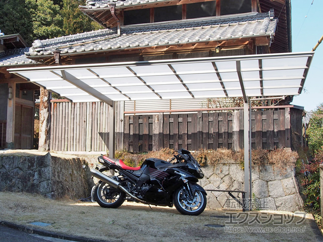 三重県伊賀市ののカーポート ソリッドポート 積雪〜20cm対応 施工例