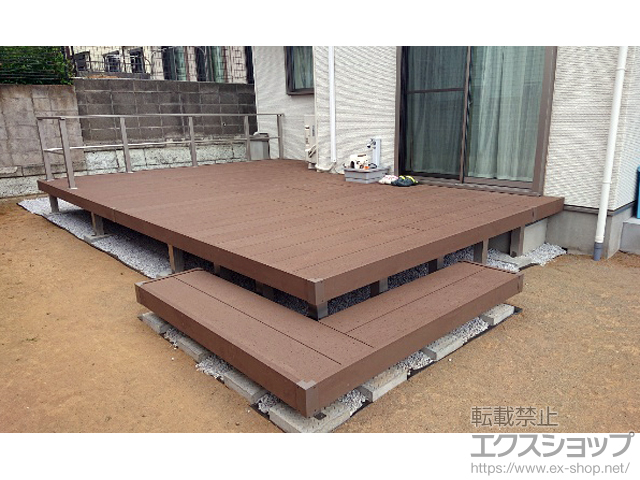 神奈川県横浜市のykkapウッドデッキ施工例 リウッドデッキ 0 段床セット 正面 片側面タイプ1段 ルシアスデッキフェンスb02型 横格子1本タイプ 1 神奈川県横浜市のykkapウッドデッキ施工例 リウッドデッキ 0 段床セット 正面 片側面タイプ1段 ルシアスデッキフェンスb02型 横格子1本タイプ 1