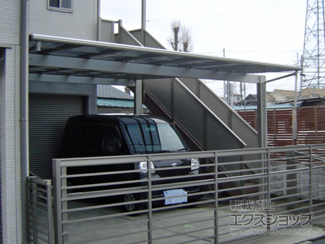 東京都昭島市ののカーポート エフルージュ ツイン 積雪〜20cm対応 施工例
