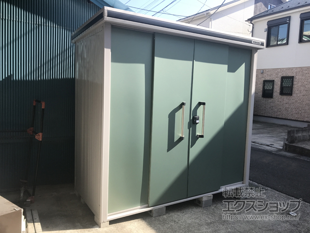 神奈川県横須賀市のの物置・屋外倉庫 エルモ 一般型 2570×1170×2361 LMD-2511H-EG 施工例