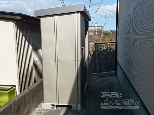 大分県大分市のの物置・屋外倉庫 エスケーエイト SK8-50 一般型 1800×800×1940 SK8-50-GK 施工例