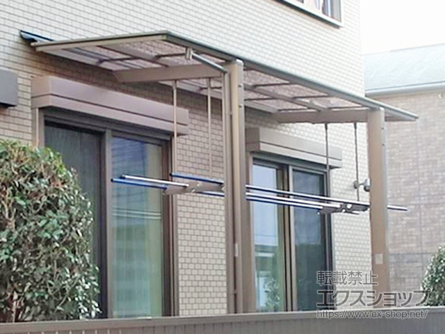 大阪府吹田市ののテラス屋根 フーゴF 独立テラスタイプ 単体 積雪〜20cm対応 施工例