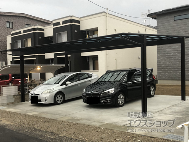 愛知県岩倉市ののカーポート エフルージュ トリプル 積雪〜20cm対応 施工例