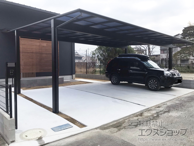 奈良県橿原市ののカーポート エフルージュ トリプル 積雪〜20cm対応 施工例
