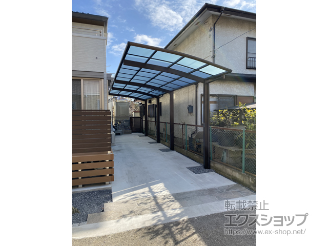 千葉県習志野市ののカーポート レイナポートグラン 縦連棟　積雪〜20cm対応 施工例