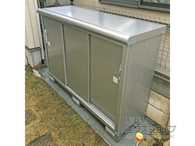 東京都練馬区のの物置・屋外倉庫 エスモ 一般型 1650×520×1101（ESE-1605Y） ESE-1605Y-SS 施工例