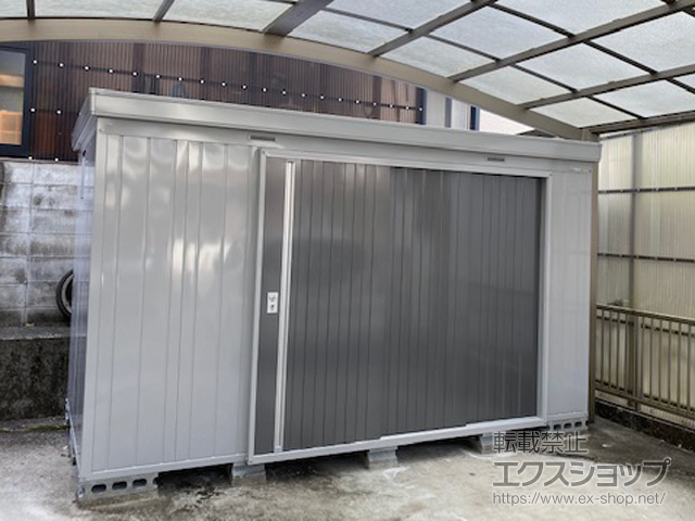 山口県周南市のの物置・屋外倉庫 ネクスタ 一般型  3470×1790×2075(NXN-62S) NXN-62S-PG 施工例