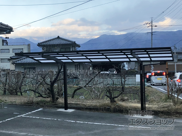 長野県駒ヶ根市ののカーポート プレシオスポート 積雪〜20cm対応 施工例