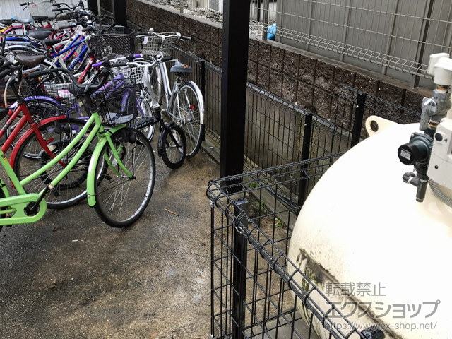 奈良県奈良市ののフェンス・柵 ハイグリッドフェンスUF8型 フリーポールタイプ 施工例