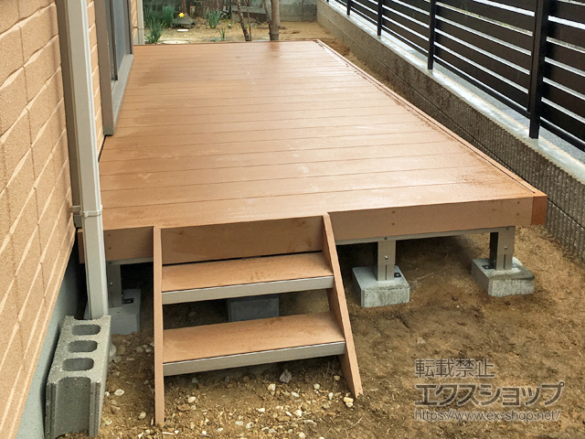 愛知県豊川市ののウッドデッキ リウッドデッキ 200 施工例