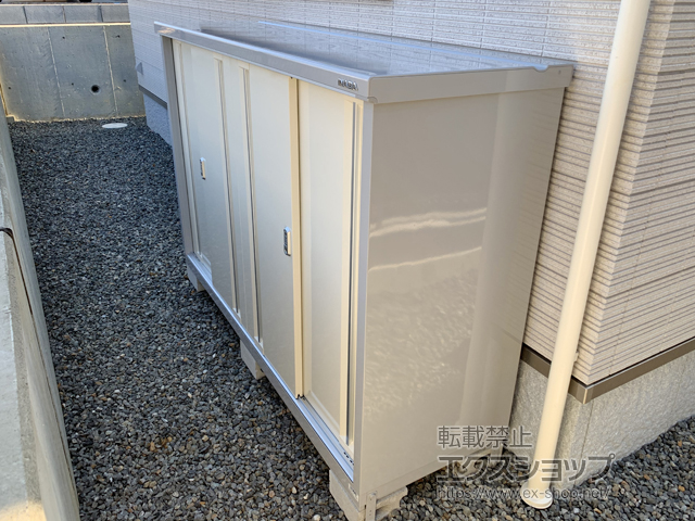 大阪府枚方市のの物置・屋外倉庫 シンプリー 一般型 1940×615×1303（MJX-196C） MJX-196C-FW 施工例