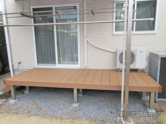 長野県上田市ののウッドデッキ リウッドデッキ 200 施工例