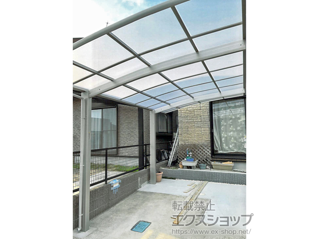 栃木県宇都宮市ののカーポート プレシオスポート 積雪〜20cm対応 施工例