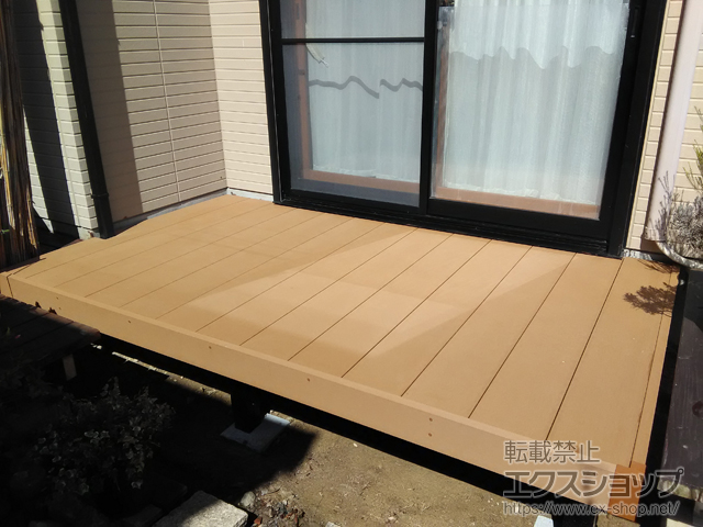 京都府京都市ののウッドデッキ リウッドデッキ 200 施工例