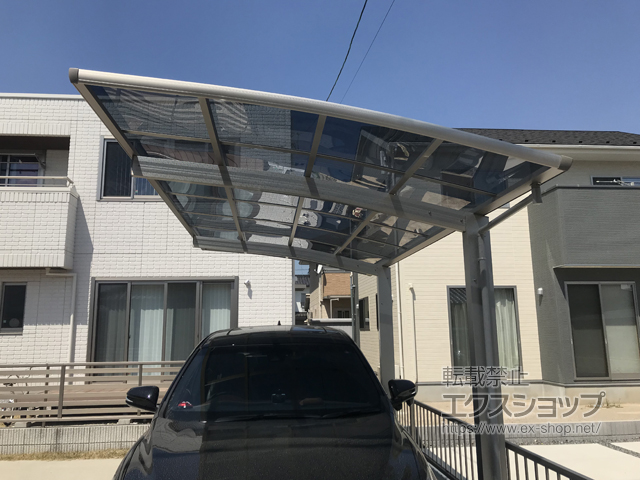 広島県大竹市ののカーポート プレシオスポート 積雪〜20cm対応 施工例