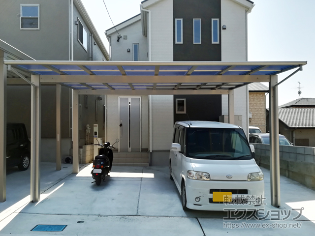 鹿児島県鹿児島市ののカーポート エフルージュ ツイン 積雪〜20cm対応 施工例